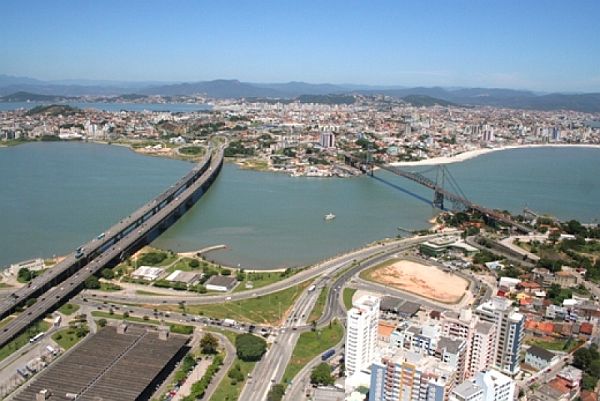 Vista da cidade de Florianópolis