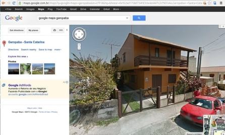 Destaque frente da casa google maps